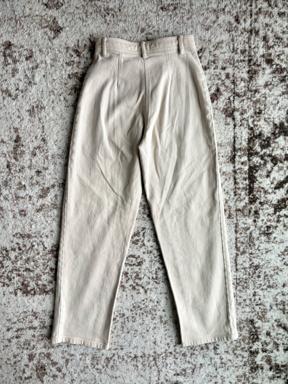 Wilfred Free Aritzia Off-White/Cream Modern Utility Mid-Rise Jean Pants - Picture 5 of 11